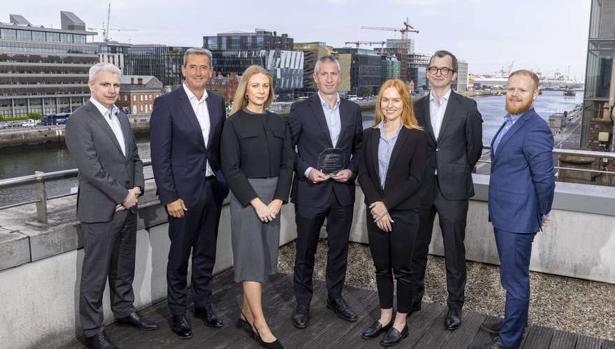 Pictured (L-R): Richard Lacken, Mark Thorne, Jacinta O’Sullivan, Keith Robinson, Julia Mullin, Philip Lea and Barry Tyrrell Image